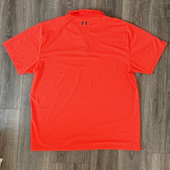 Under Armour Men's Bright Orange Collared Shirt - Picture 3 of 3